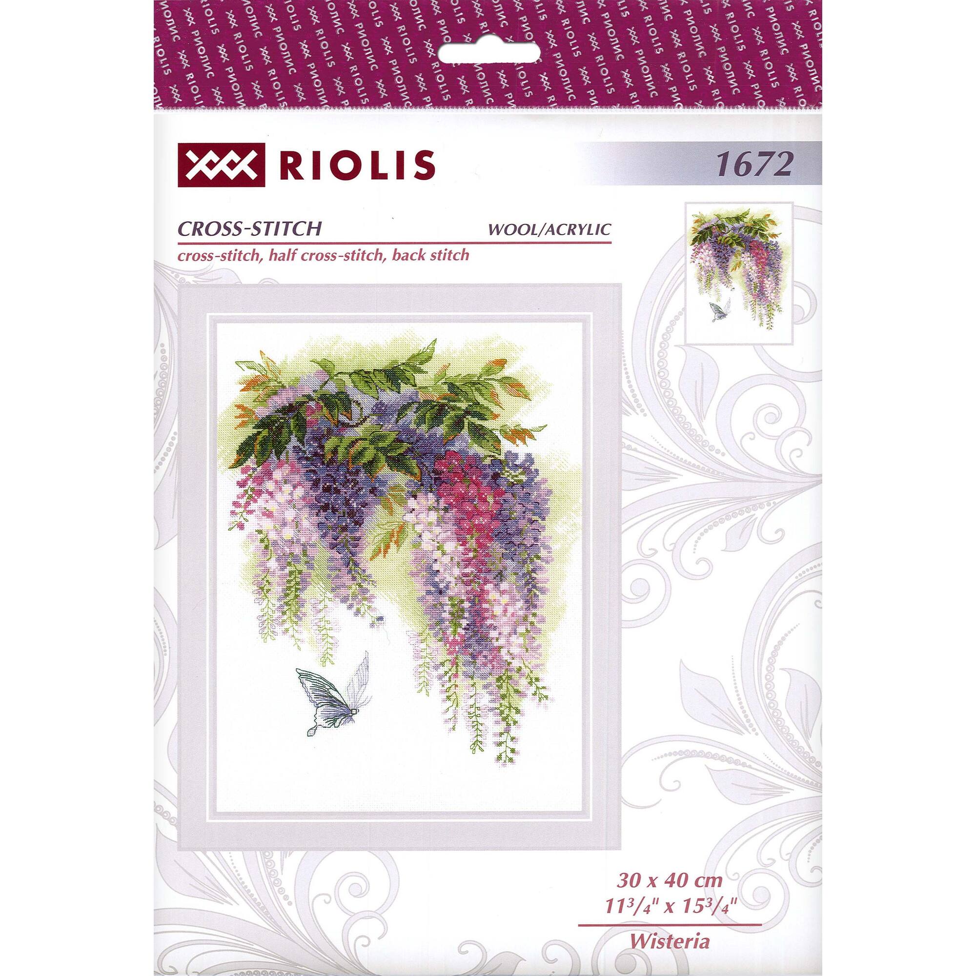 RIOLIS Wisteria Cross Stitch Kit